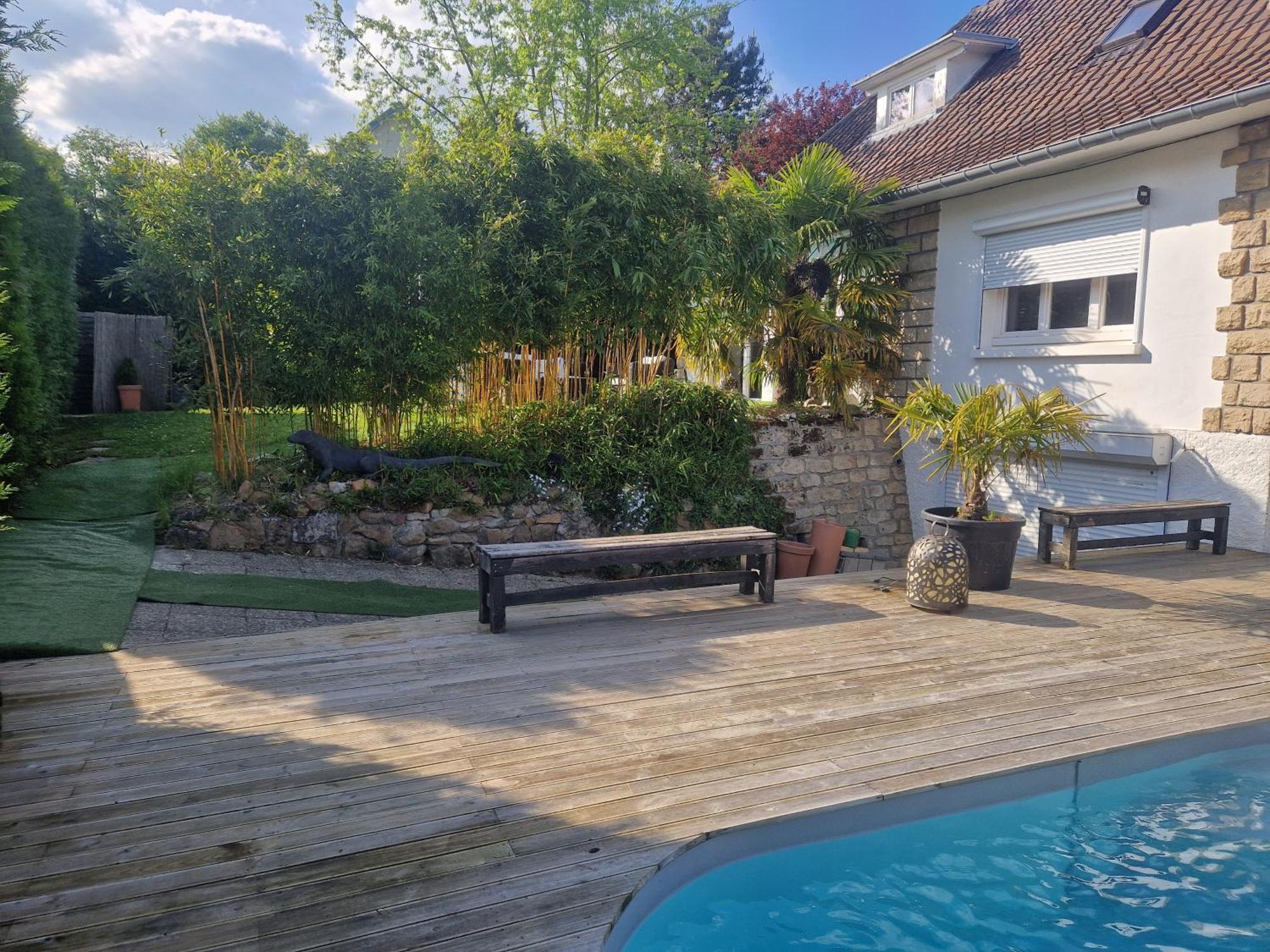 La Serenite Balinaise, Chambre Et Sdb Privee, Jardin , Piscine Et Jacuzzi En Saison, Pres De Chantilly, Parc Asterix Et Cdg Et Paris En 20' オリ・ラ・ヴィル エクステリア 写真