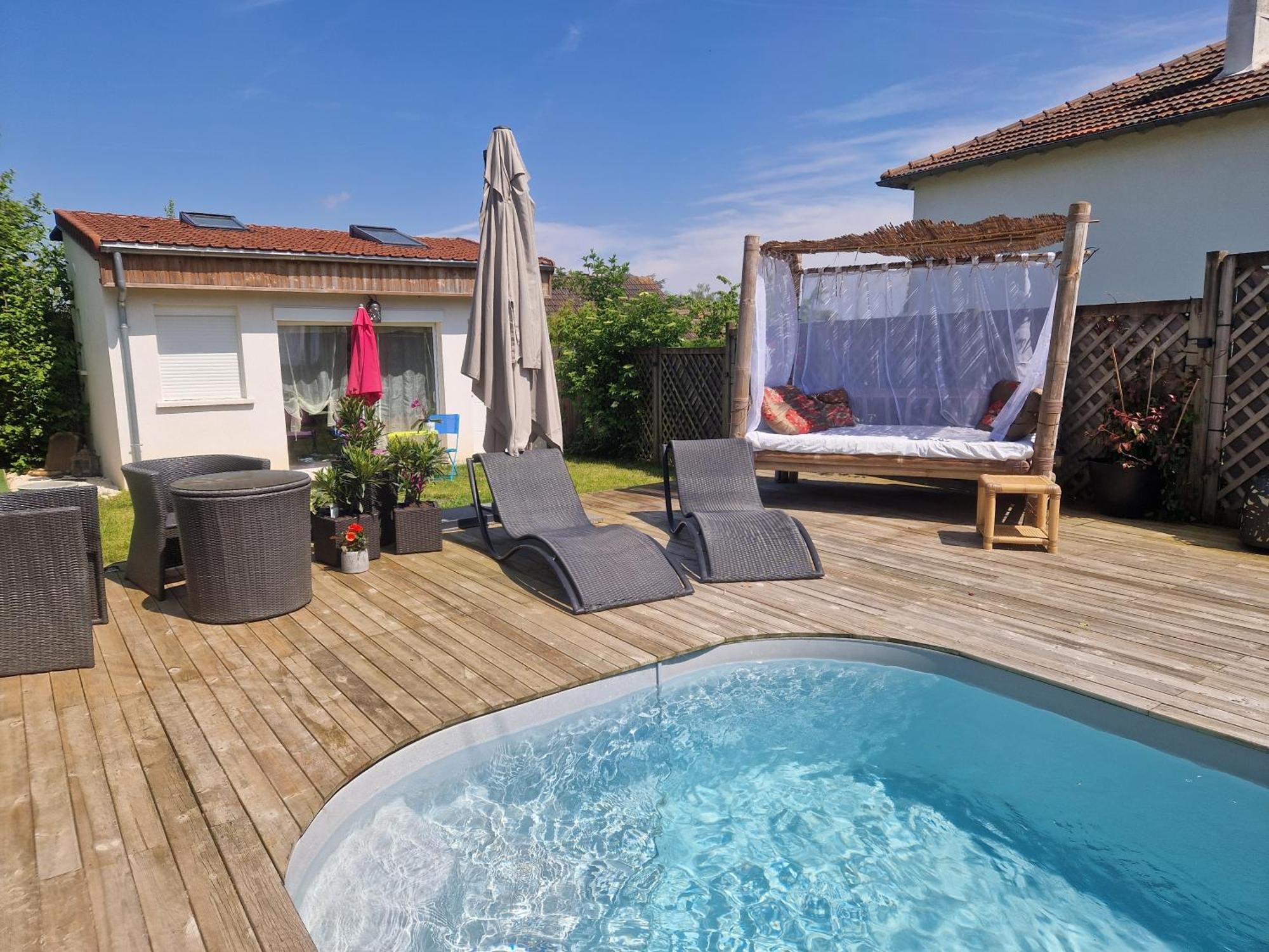 La Serenite Balinaise, Chambre Et Sdb Privee, Jardin , Piscine Et Jacuzzi En Saison, Pres De Chantilly, Parc Asterix Et Cdg Et Paris En 20' オリ・ラ・ヴィル エクステリア 写真