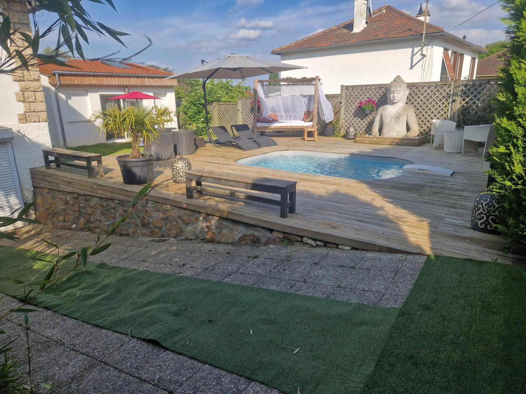 La Serenite Balinaise, Chambre Et Sdb Privee, Jardin , Piscine Et Jacuzzi En Saison, Pres De Chantilly, Parc Asterix Et Cdg Et Paris En 20' オリ・ラ・ヴィル エクステリア 写真